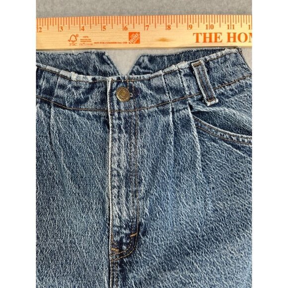 Vintage Levis Brown Tab 573 Ladies Jeans High Waist Pleated Front Size 7 - Picture 11 of 16